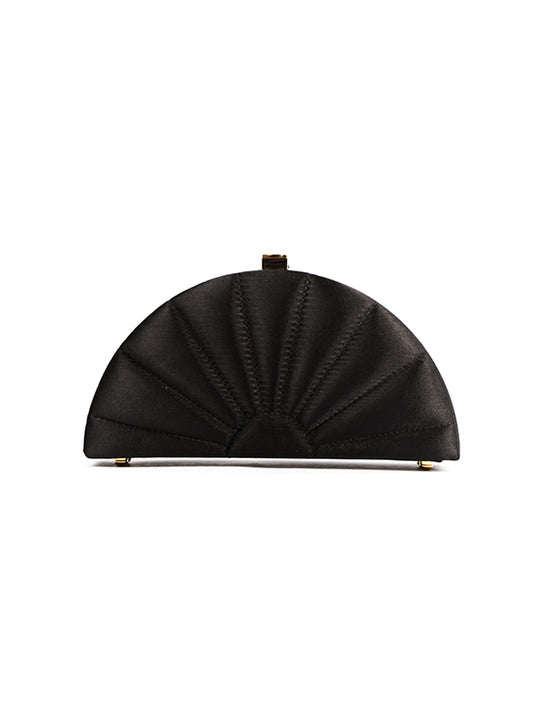 Ebony Satin Fan